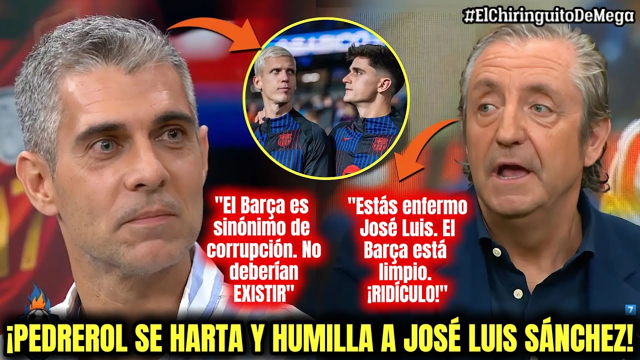 🥶¡No Te Lo Pierdas! Pedrerol EXPLOTA Contra José Luis Sanchez en el Chiringuito por Atacar al Barça
