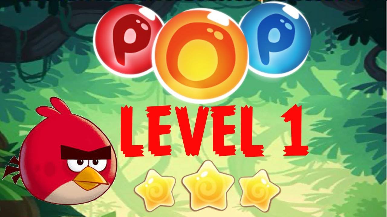 Angry Birds POP Bubble Shooter (Stella POP) - Level 1