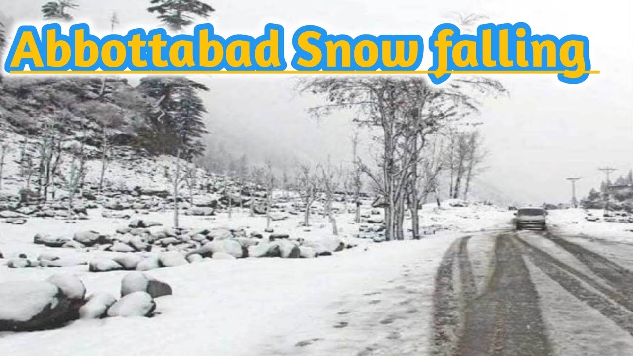 Abbottabad city snow fall after 10 years | beautiful view | 2026 | 