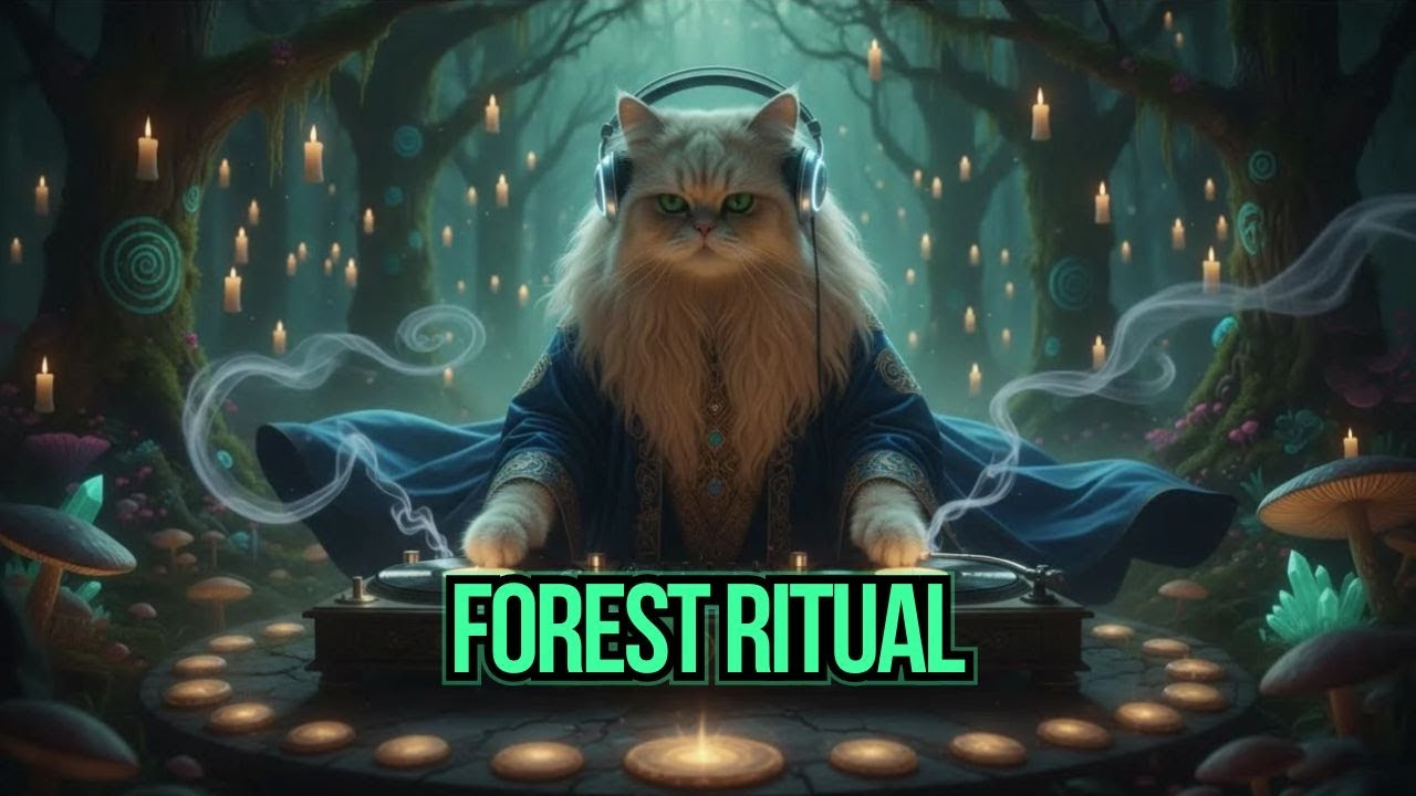 Forest Ritual Dub Reggae 🌿 | Mystic DJ Cat & Deep Bass Vibes
