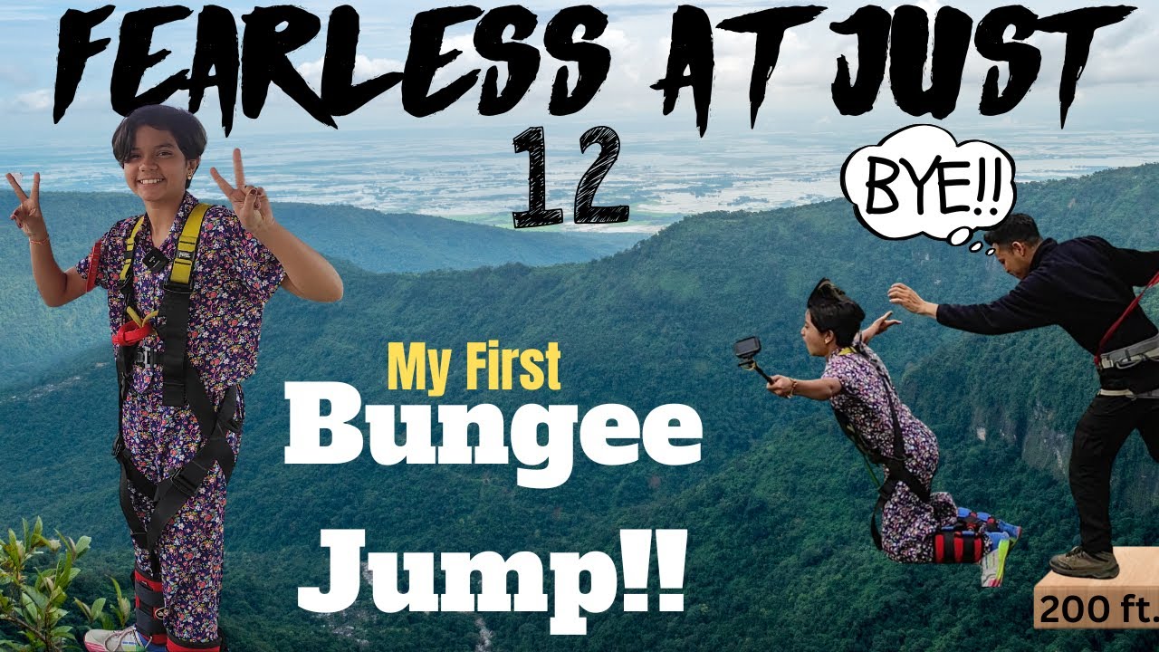 12-Year-Old Girl’s First Bungee Jump | Jiya | Meghalaya