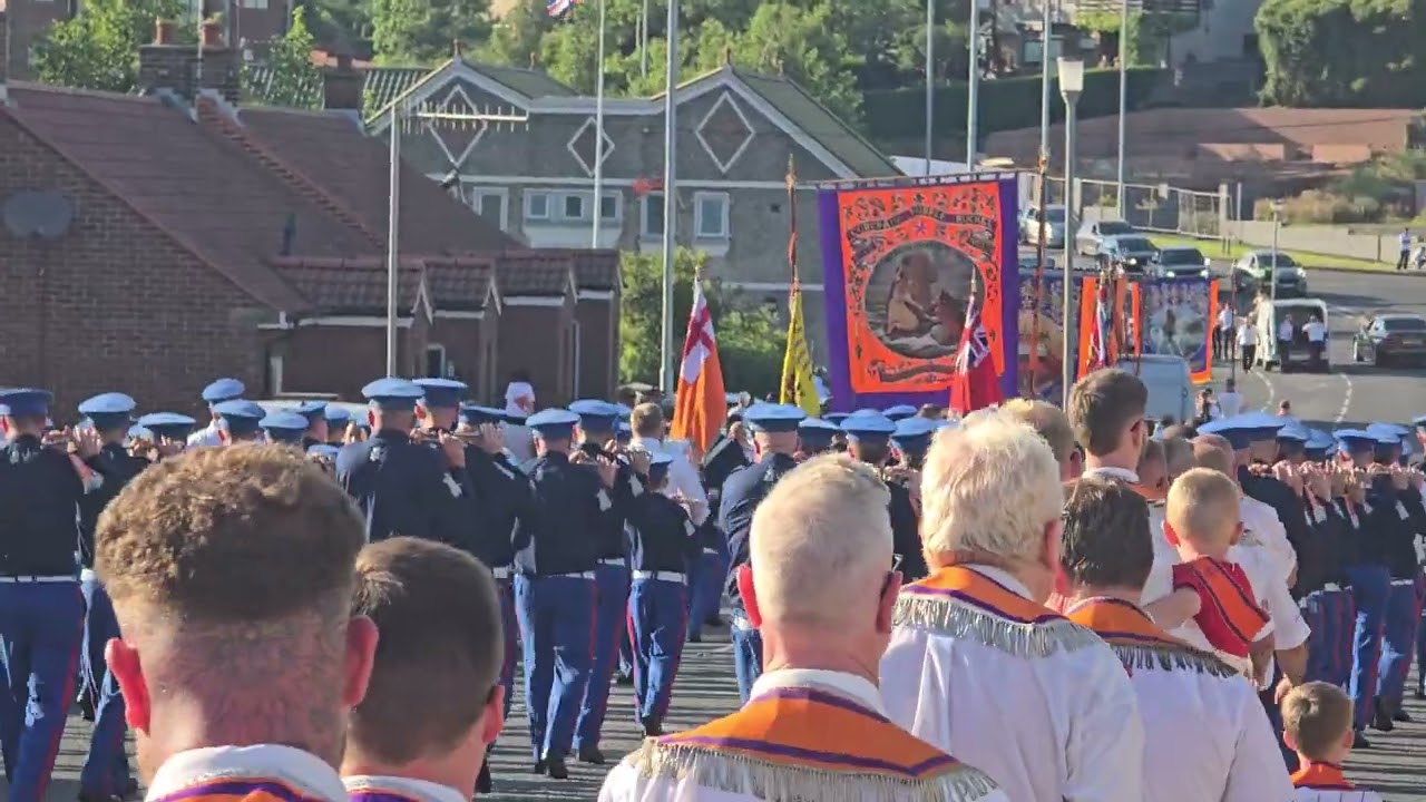 Portadown Defenders Flute Band return to corcrain orange hall 12th July night 2025