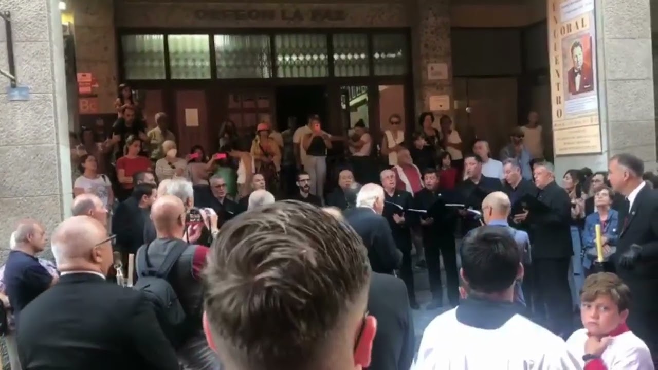 ORFEÓN LA PAZ. Cantando al Stmo. Cristo de La Laguna