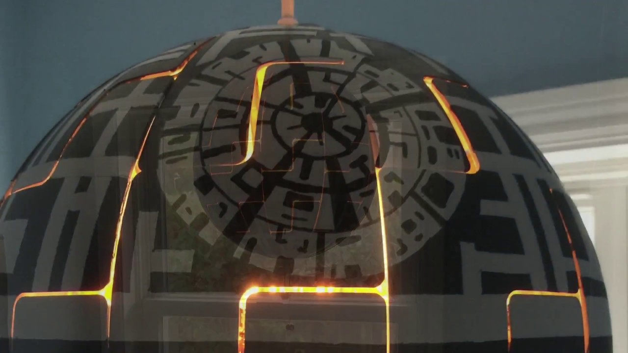 Kaio’s Star Wars Death Star lamp from Ikea