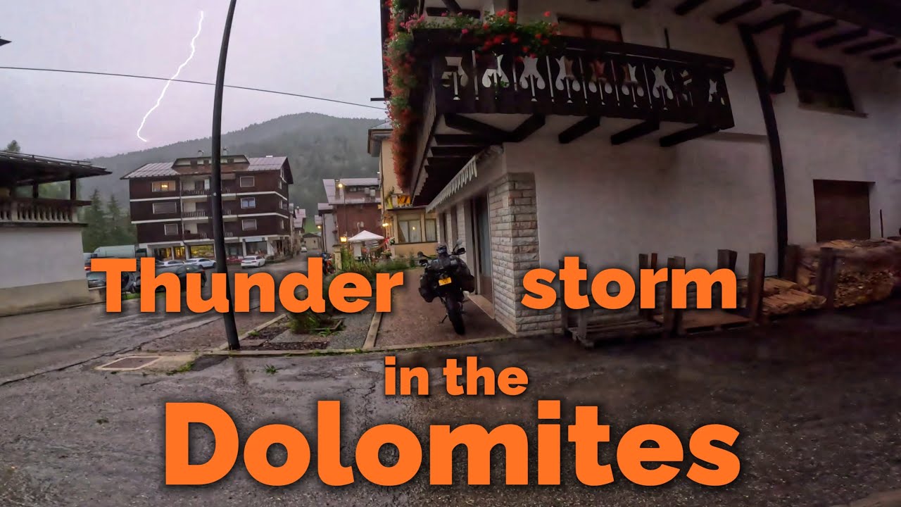 STAGE 14 Thunderstorm in the Dolomites | To the Himalayas - Solo Motorcycle Adventure on KTM 690 ER