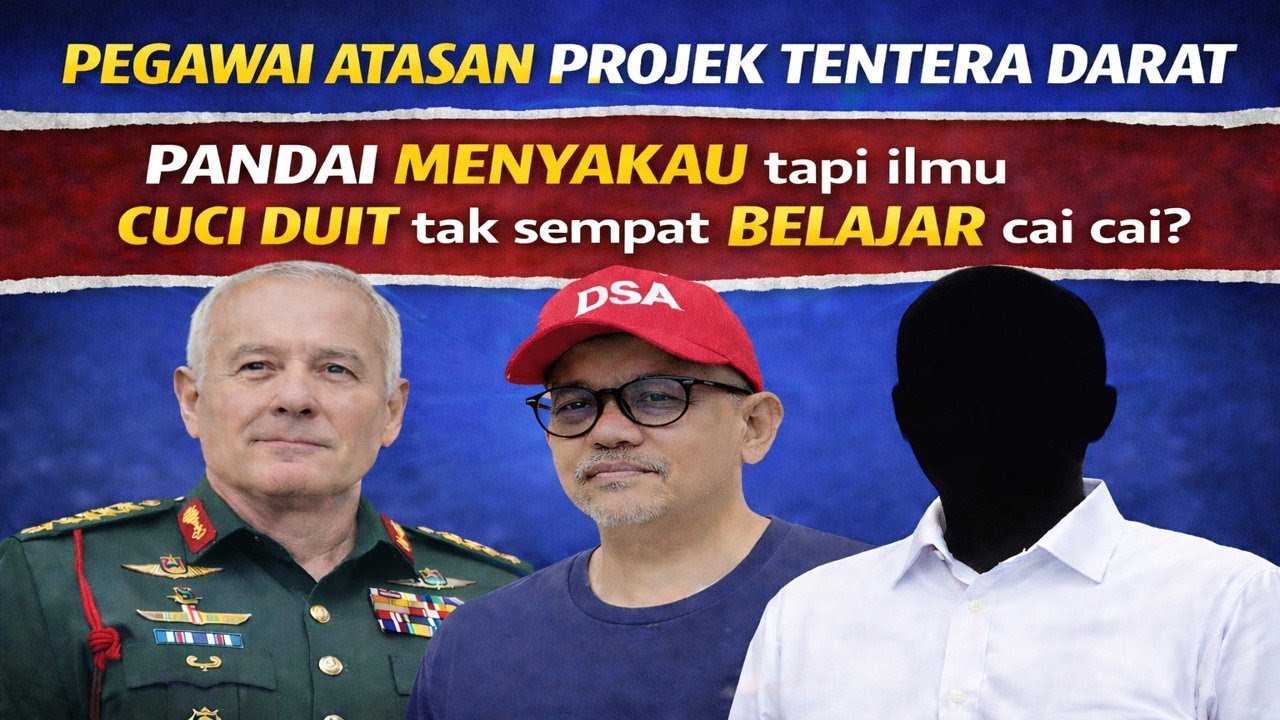 Pegawai Atasan projek Tentera Darat pandai menyakau tapi ilmu cuci duit tak sempat belajar cai cai 