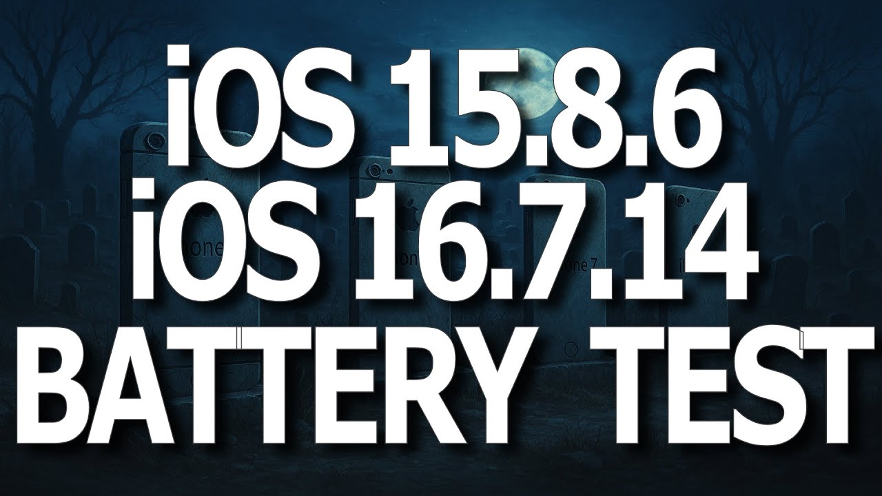 iOS 16.7.14 & iOS 15.8.6 iPhone Battery Life / Battery Drain / Speed Test.