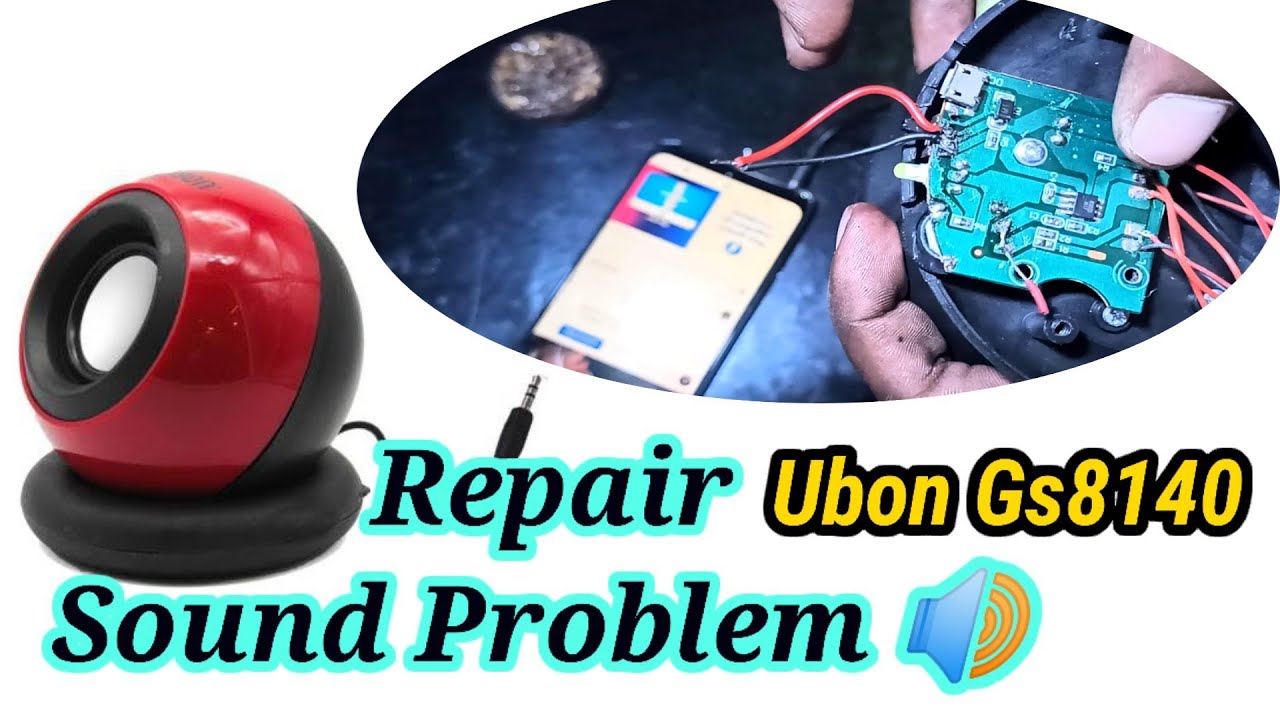 How to Repair Ubon wired speaker 🔊 switch problem। battery problem।