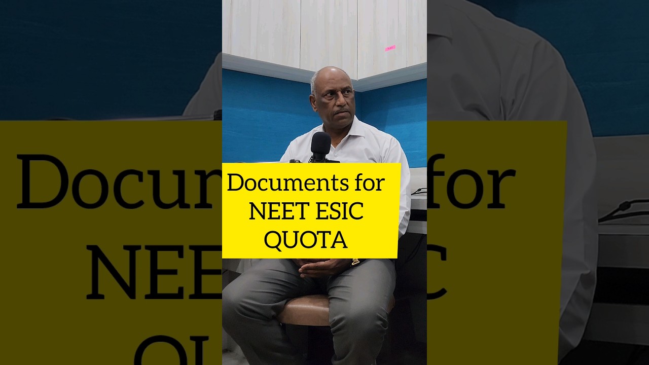 Documents Required for ESIC NEET Quota | which documents are required #esic #neet #documents