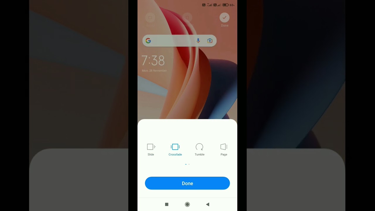 Transition Effects | How To Change Transition Effects In Redmi 8 #shorts #youtubeshorts