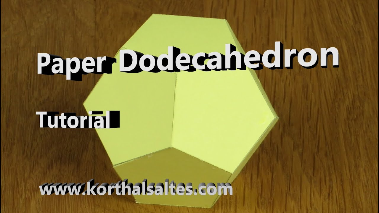 Paper Dodecahedron Tutorial