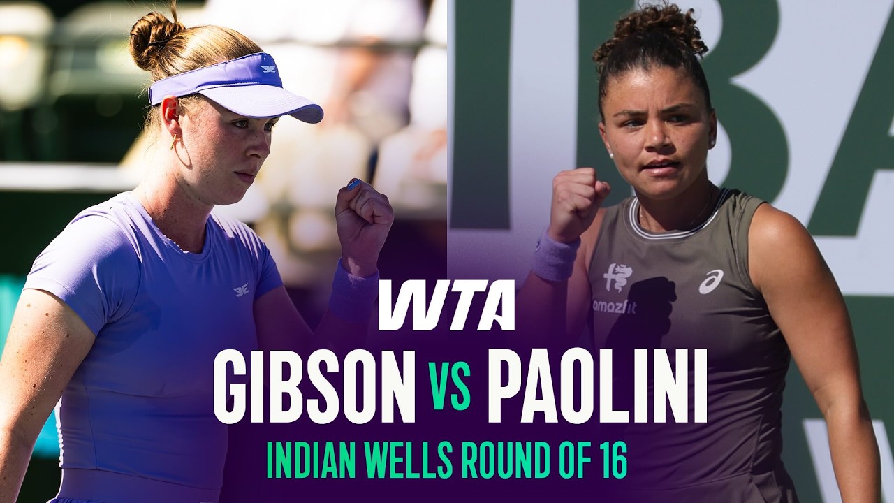 Talia Gibson vs. Jasmine Paolini | 2026 Indian Wells Round of 16 | WTA Match Highlights