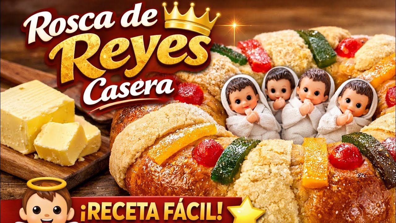 Rosca de Reyes Casera Fácil y Esponjosa | Receta Tradicional Paso a Paso