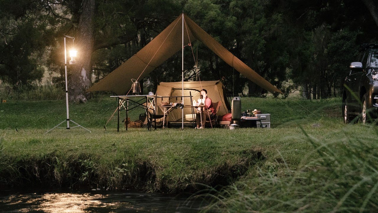 [ASMR] Camping at Creek side Christmas Creek Lamington