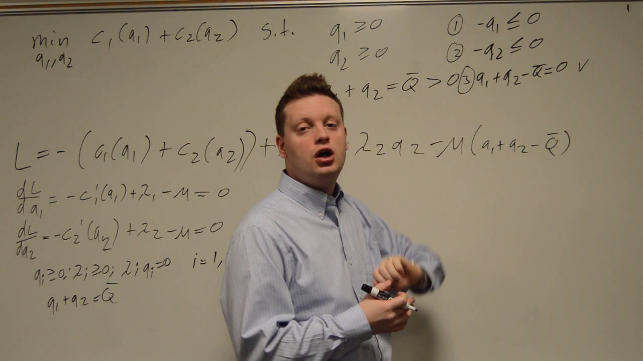 Constrained Minimization with Mixed Constraints
