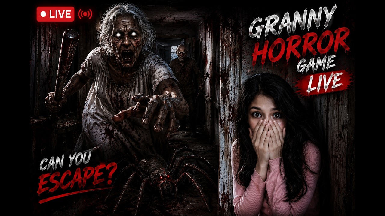 GRANNY LIVE GAMEPLAY || HORROR GAME || #granny #grannylivegameplay