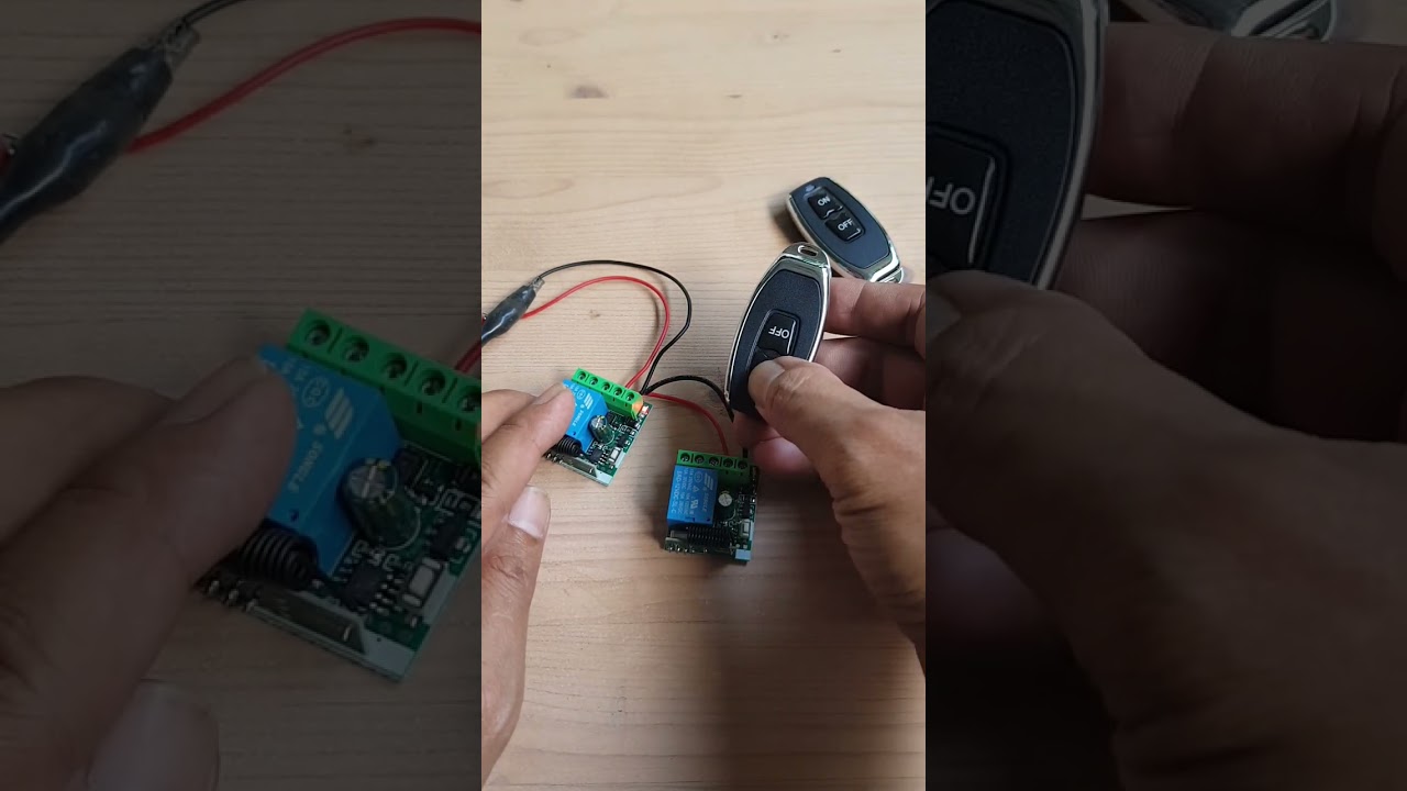 remote rf 433 mhz setting reset dan daftar remote pada module.