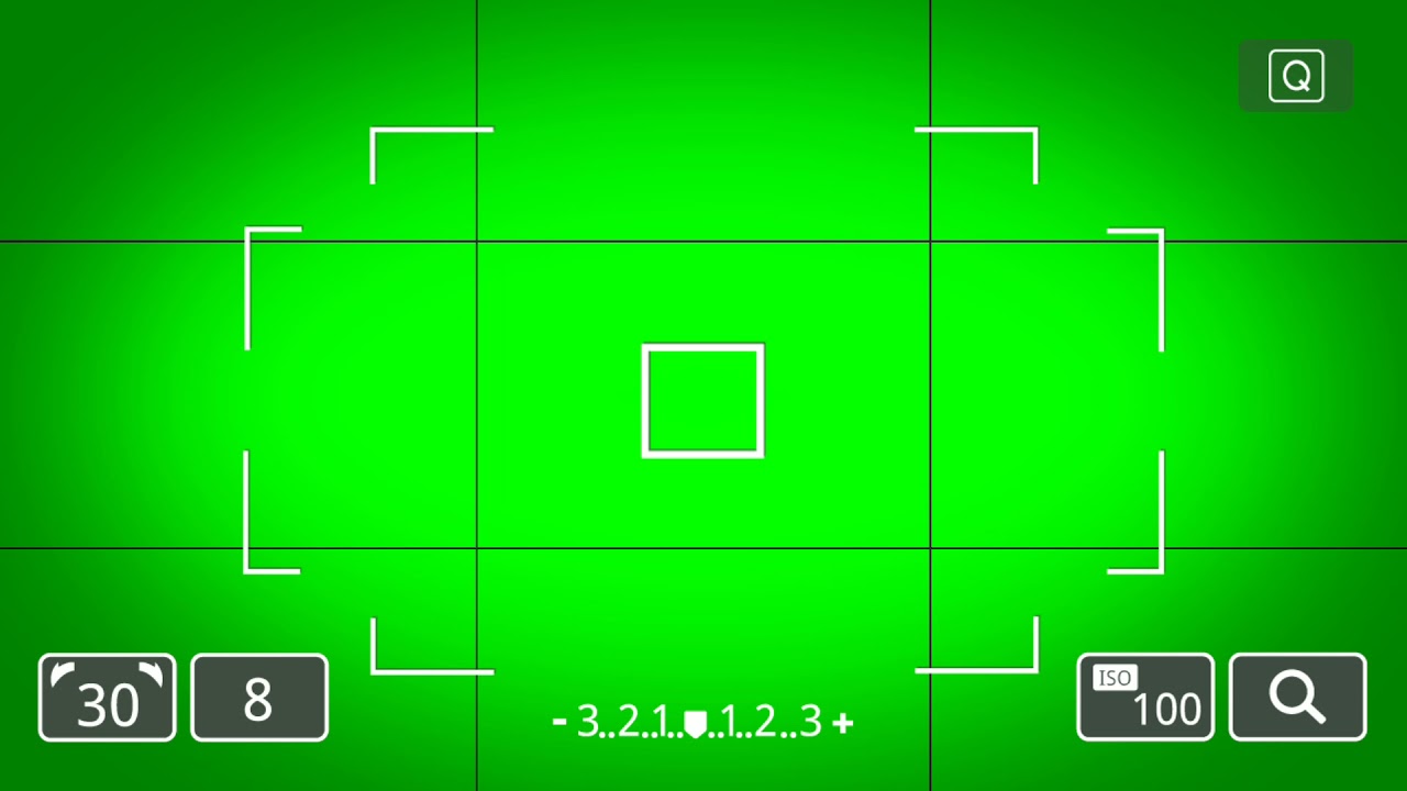 Camera Viewfinder Overlay Green Screen