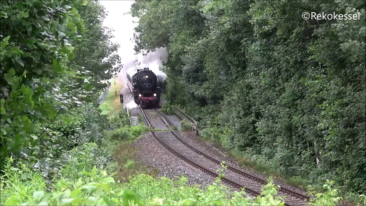Viel Dampf und schwer arbeitende Dampfloks auf der Erzgebirgischen Aussichtsbahn 2018