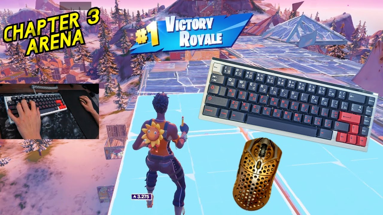$830 Custom Keyboard ASMR Chill🤩Arena Gameplay Keyboard Fortnite 390 FPS Smooth 4K
