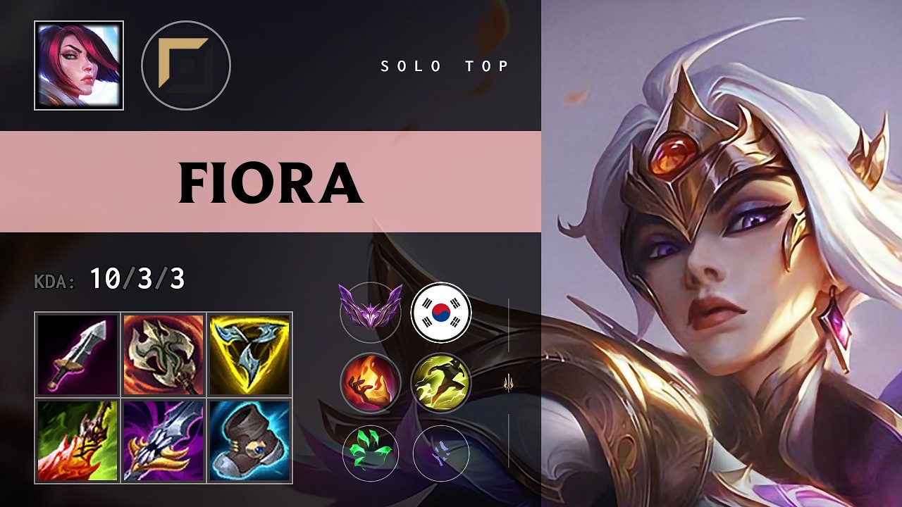 Fiora Top vs Akali - KR Master Patch 26.16