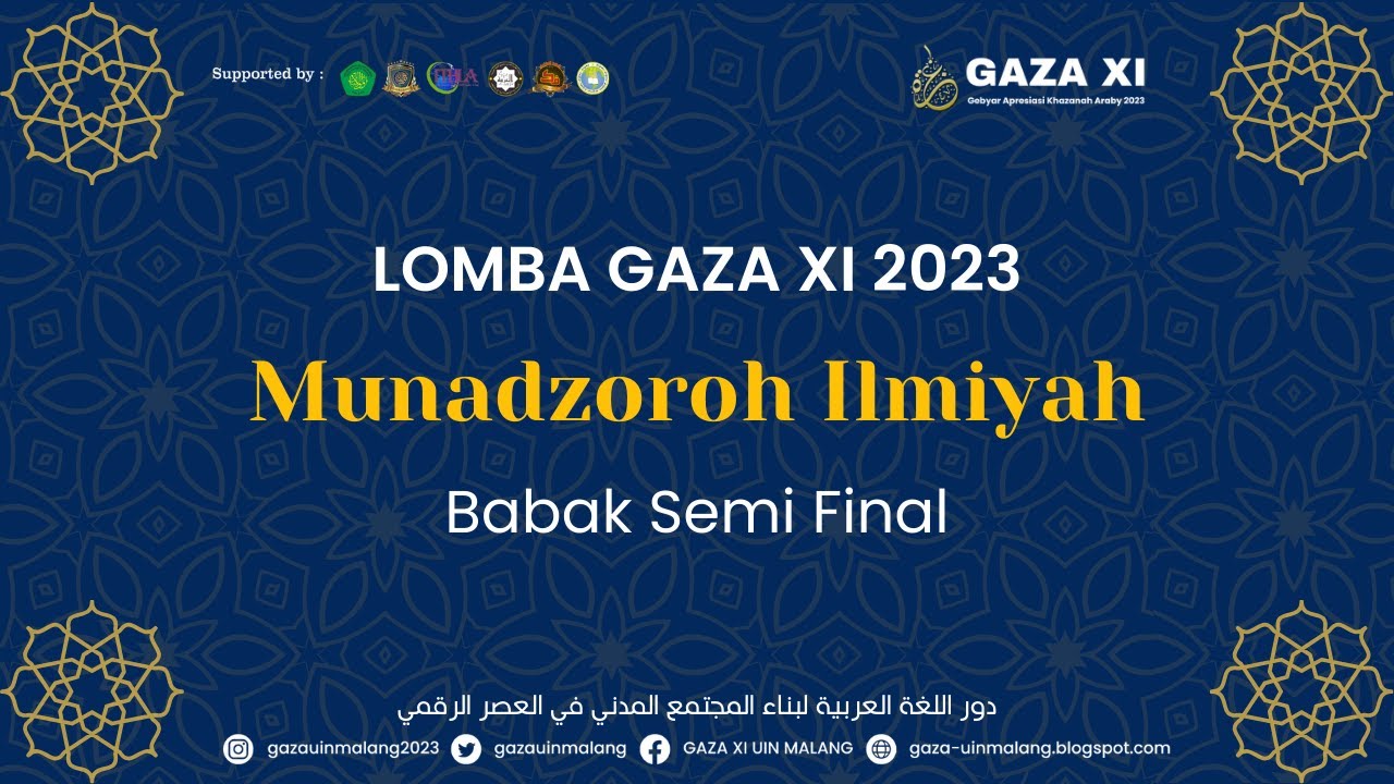 LOMBA MUNADZOROH ILMIYAH, BABAK SEMI FINAL | GAZA XI 2023