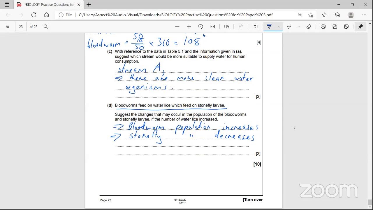 Biology Exam Prep Lesson