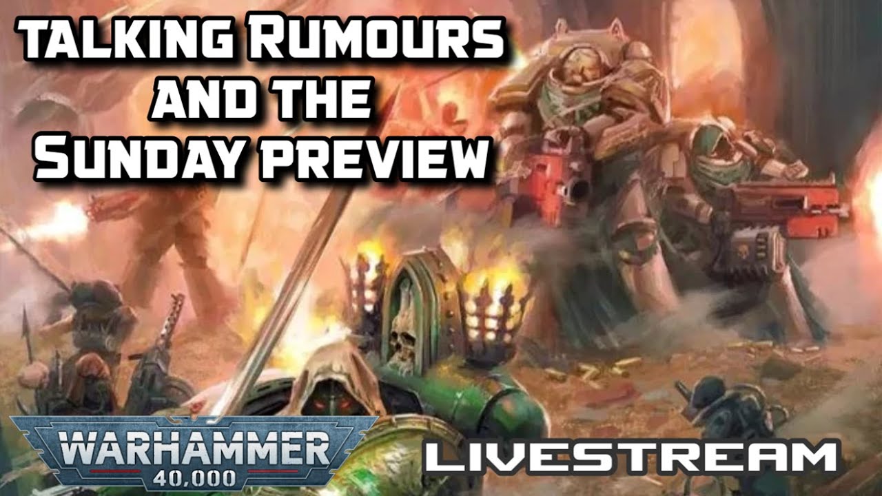 40k night, Painting Deathwing, talking Rumours, The Sunday Previews and 11th Edition