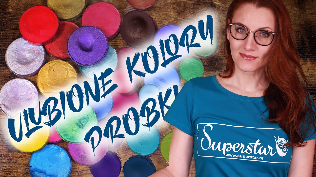 Superstar farby do twarzy - największy przegląd  | Próbki i ulubione kolory
