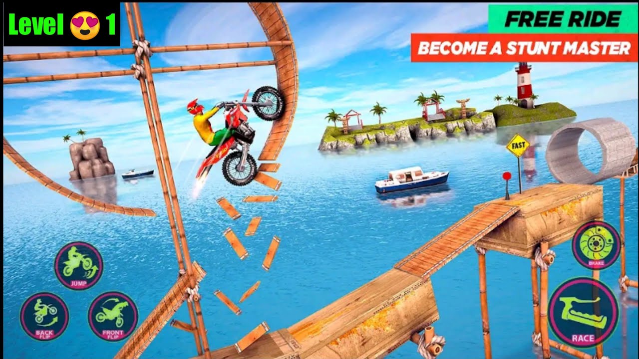 Bike Stunt 3D: Motorbike Game 😍