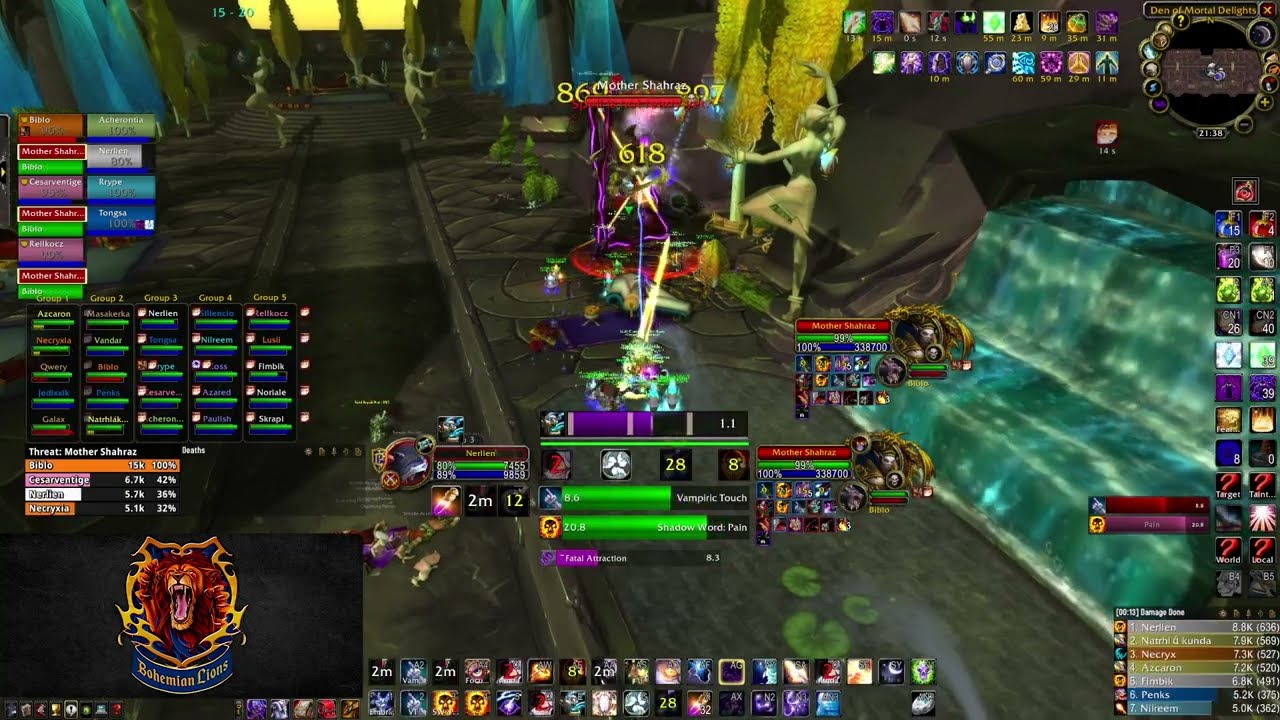 WoW TBC Classic | BT - Mother Shahraz / Shadow Priest POV (1,5k DPS; 95 Parse)