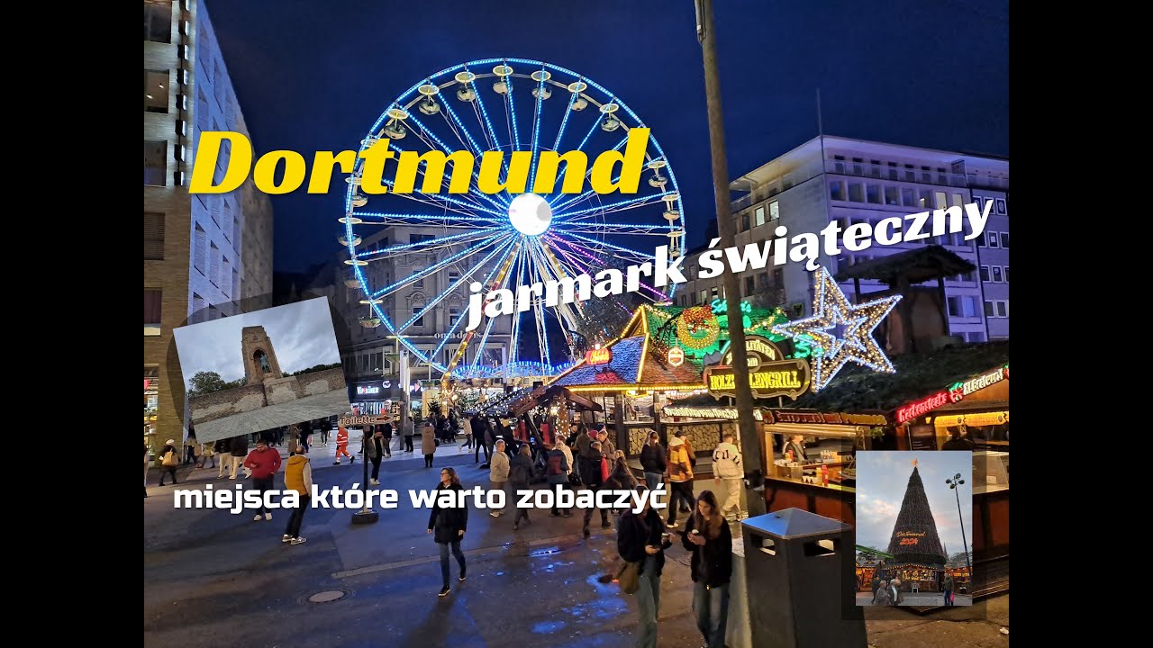 Dortmund w święta i miejsca które warto zobaczyć/4K/