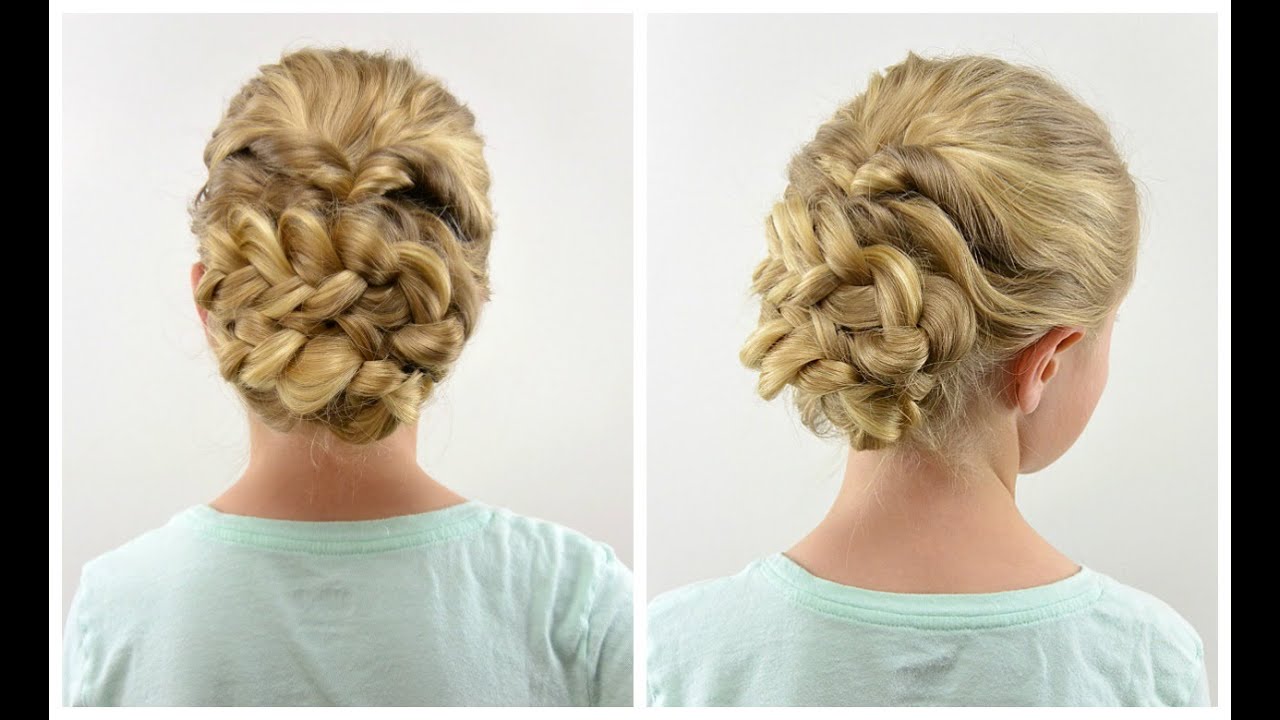 Easy Romantic Braided Updo | BabesInHairland.com