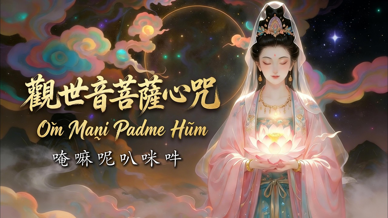 觀世音菩薩心咒-念經版｜六字真言靜心冥想·放鬆減壓·安神助眠