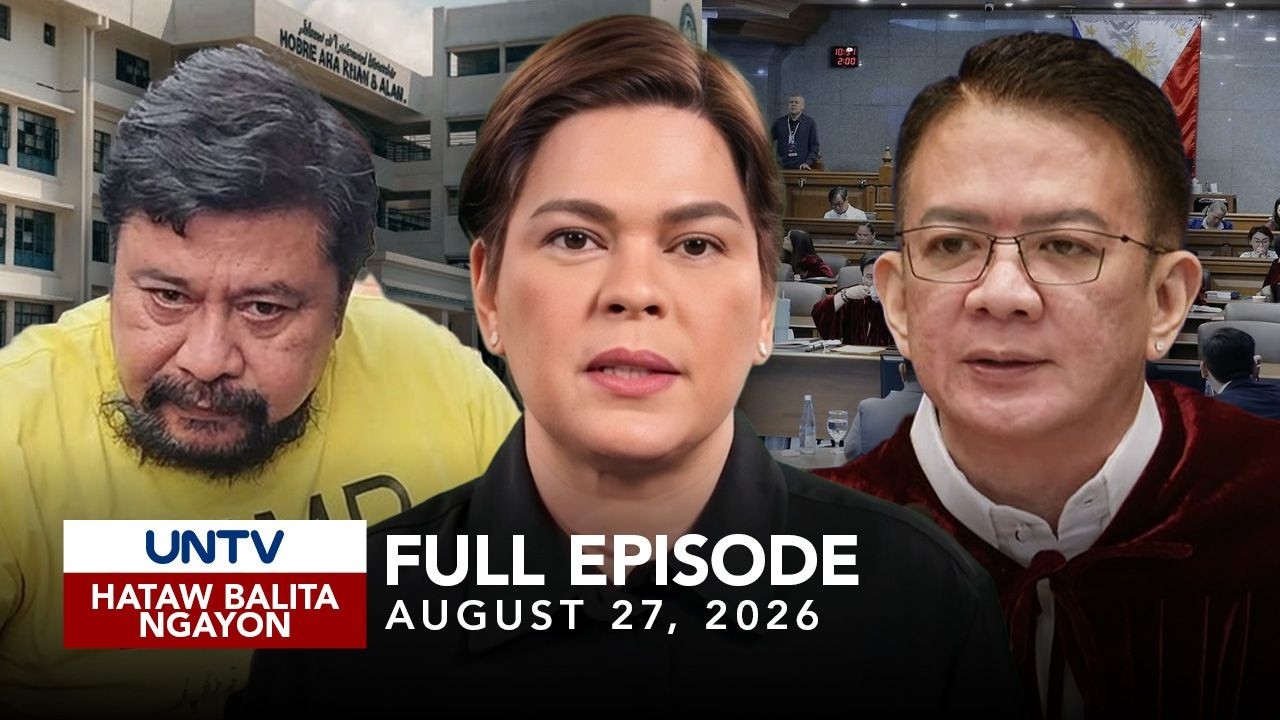 UNTV: Hataw Balita Ngayon | August 27, 2026