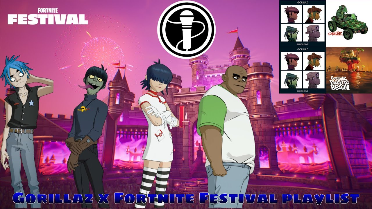 Gorillaz playlist Fortnite Festival Vocals