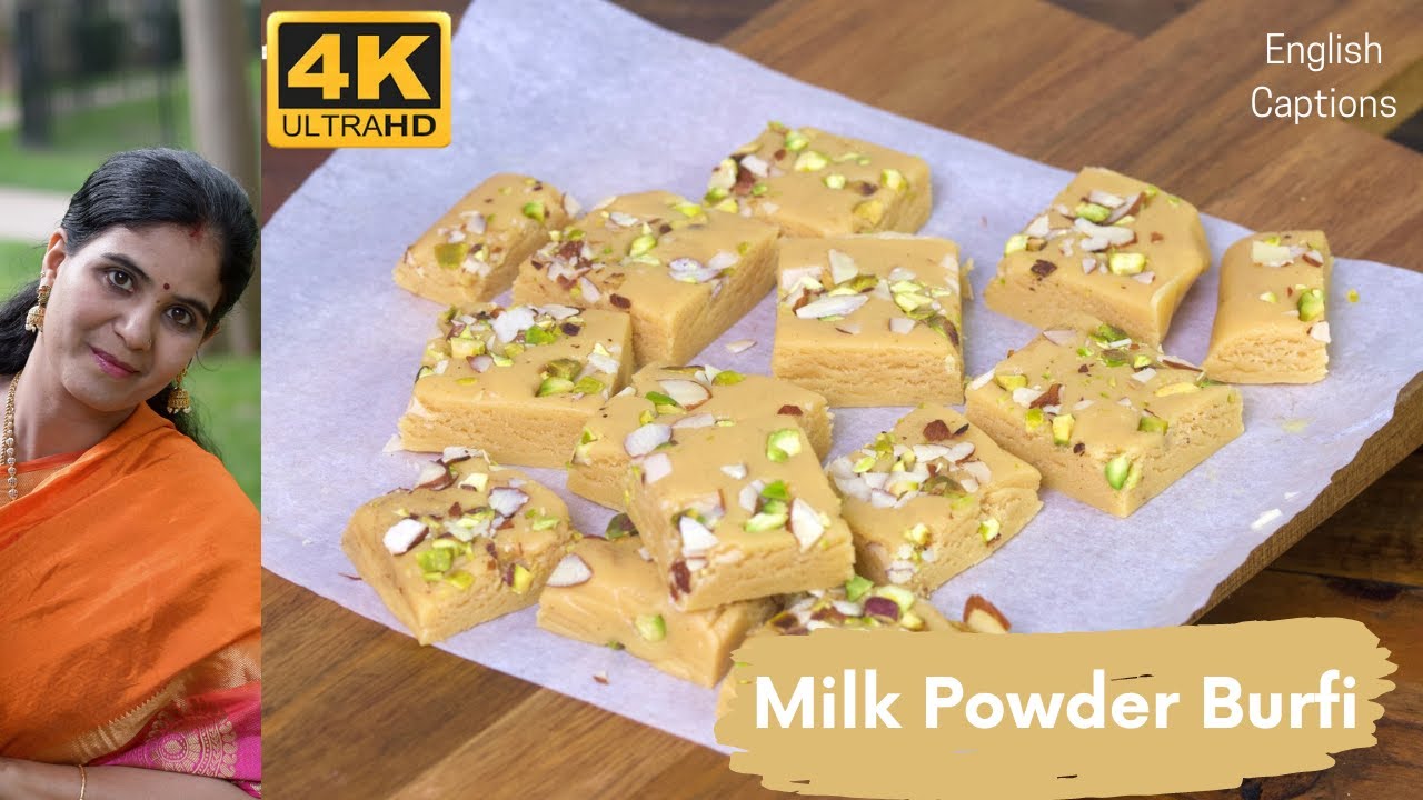 15mins Milk Burfi Recipe | Milk Powder Recipe | Easy Milk Burfi with Milk Powder