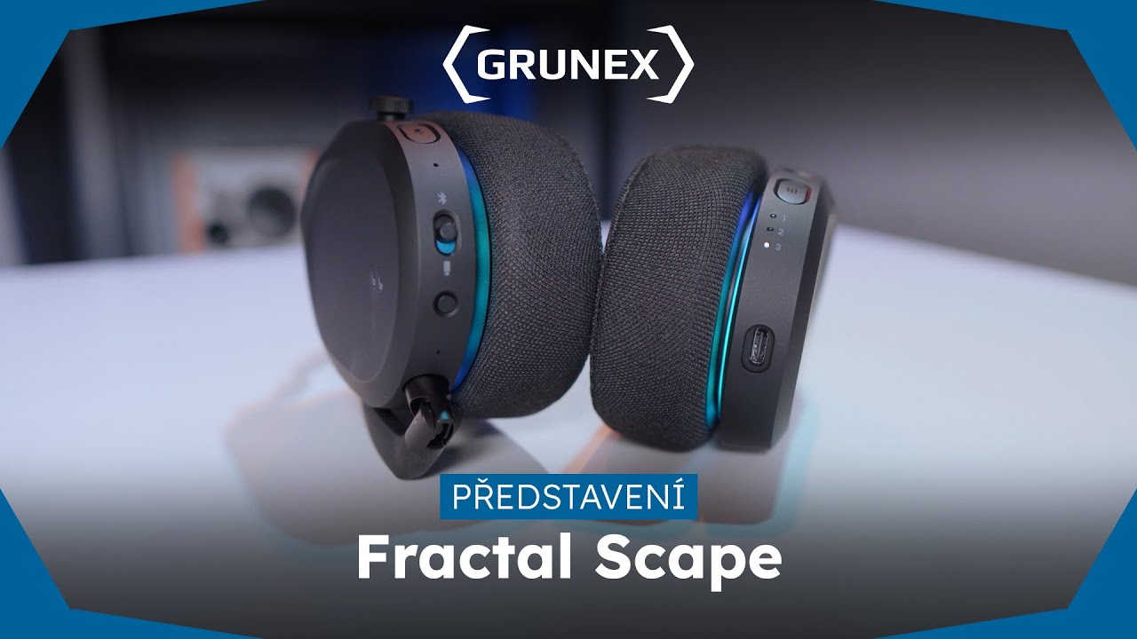 Fractal Scape: Elegantní bezdrátová sluchátka nejen pro hráče - Grunex