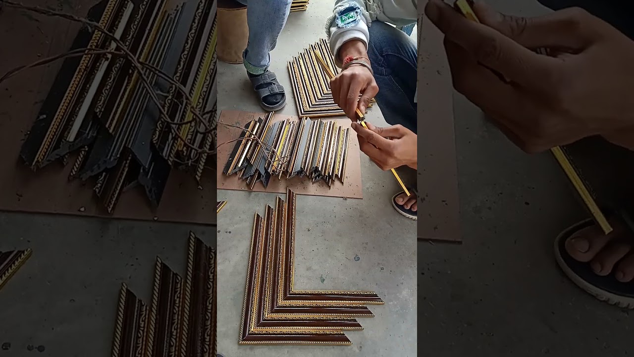 manual photo frame making #nepal Nepal