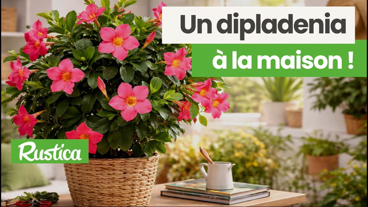 Dipladenia en Intérieur, les secrets d'Hubert Fontaine pour une plante magnifique  toute l'année !