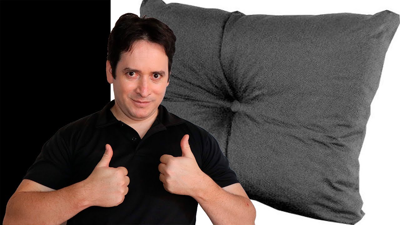 Como Tirar e Colocar fronha de Almofadas que tem um botão central