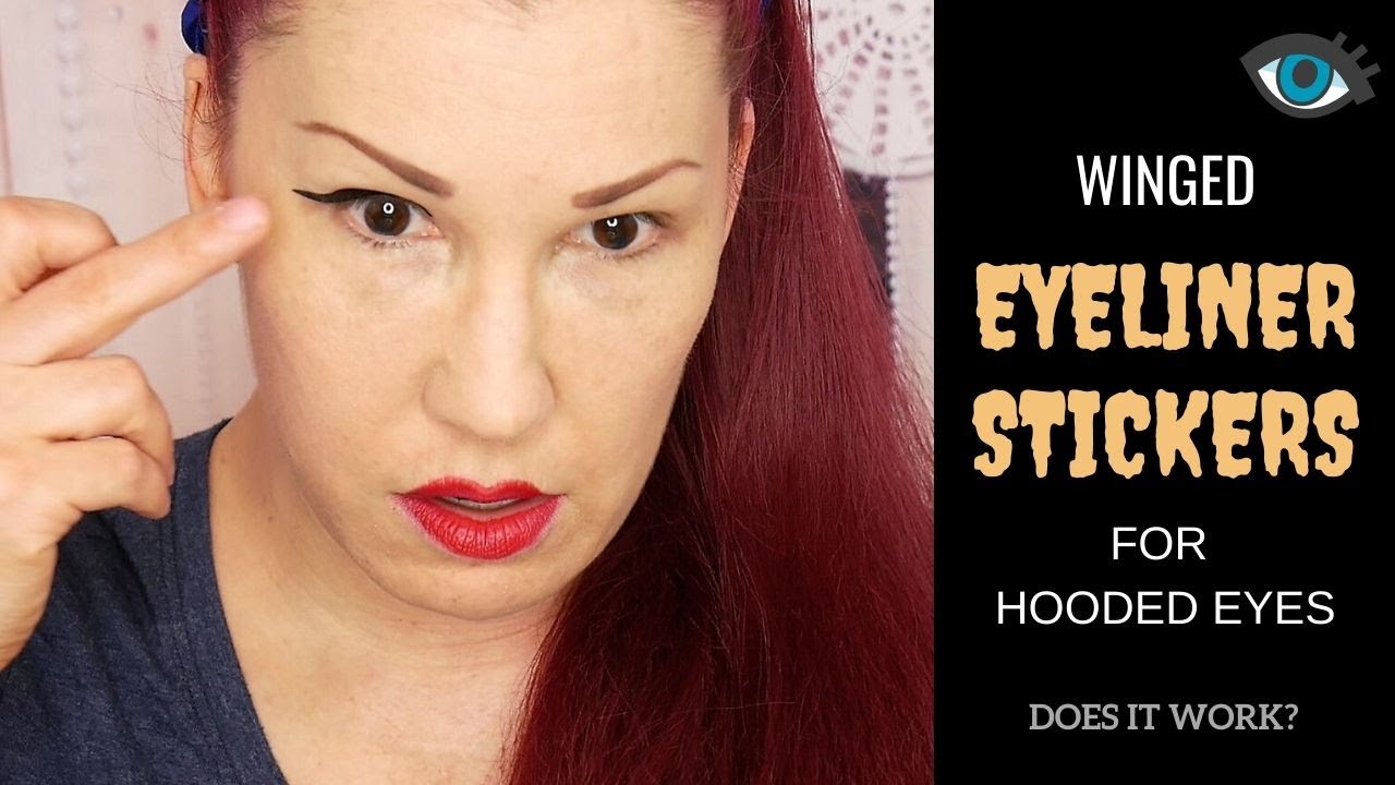 I TRIED WINGED EYELINER STICKERS // Eyeliner Hack for Mature, Hooded Eyes?