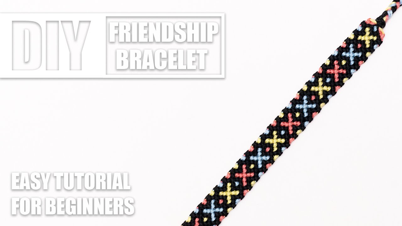 X Cross Line Macrame Friendship Bracelets | Easy Tutorial for Beginners