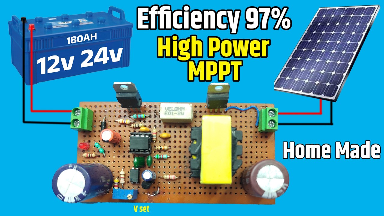 Solar MPPT 12v/24v Battery Charger | 36v/48v/72v to 12v 24v DC to DC converter  