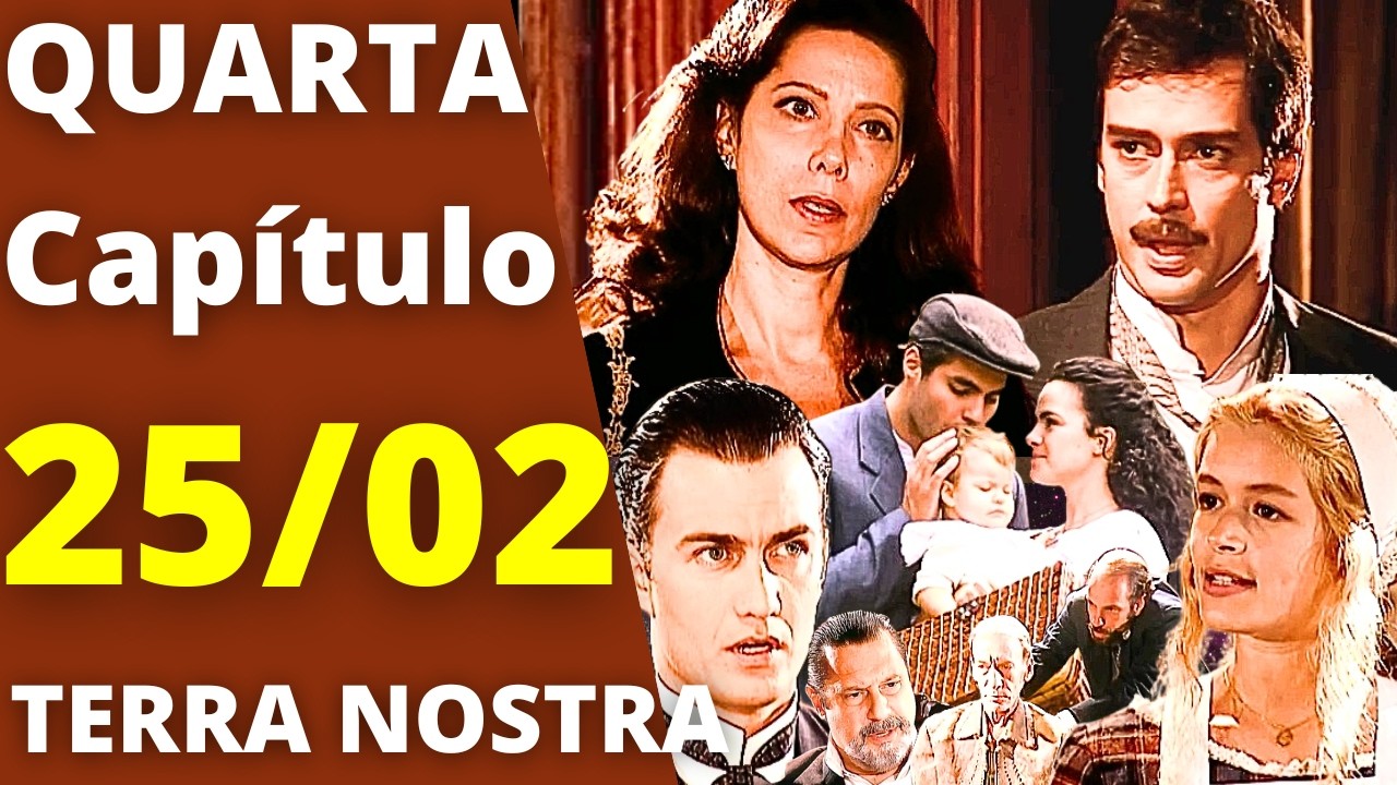 TERRA NOSTRA Capítulo de hoje QUARTA 25/02 JANETE E JOSUÉ LEVANTAM SUSPEITAS DE MARCO ANTÔNIO!