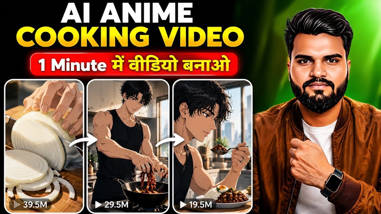 Create Viral Anime ASMR Cooking Videos Using AI ( Full Tutorial ) | Anime Cooking Video Kese Banaye