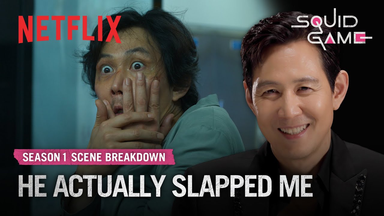 Lee Jung-jae breaks down the ddakji scene with Gong Yoo | Squid Game | Netflix