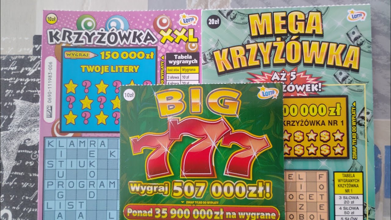 #zdrapki Mega krzyżówka 💰👍 Krzyżówka XXL 💰🤑 Big 7️⃣7️⃣7️⃣ 🤑 wkład 40 zł 😃💰🤑