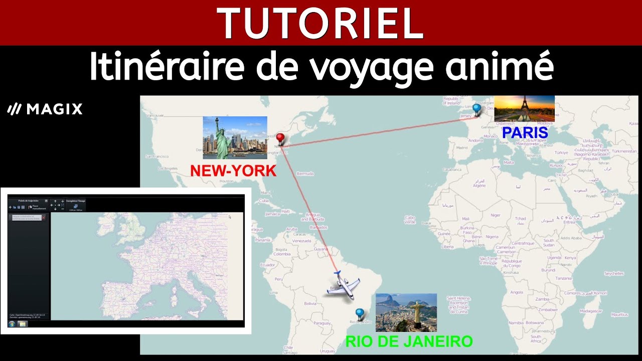 Itinéraire de voyage animé - Tutoriel Magix Vidéo Deluxe 2014