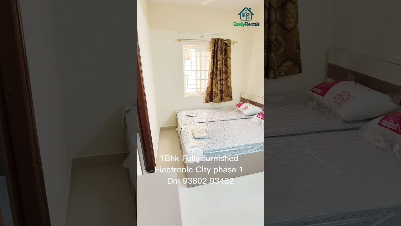 1Bhk Fully furnished house for rent in Electronic City phase 1 #beautifulflat #dreamapartment